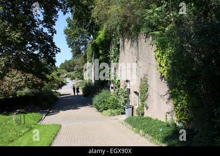 19th century Fort Hoofddijk, nowadays the botanical gardens of the Utrecht University  at The Uithof location, The Netherlands Stock Photo