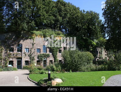 19th century Fort Hoofddijk, nowadays the botanical gardens of the Utrecht University  at The Uithof location, The Netherlands Stock Photo