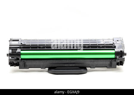 new laser printer cartridge isolated on white background Stock Photo