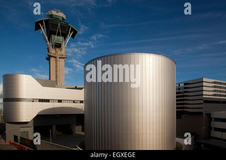 FAA Control Tower, Los Angeles International Airport - LAX - Los Angeles, California Stock Photo