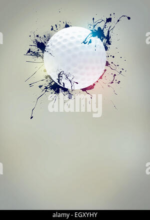 Abstract golf sport invitation poster or flyer background with empty space Stock Photo