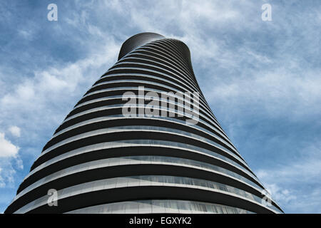 Absolute World towers - Marilyn Monroe Towers - Mad Architects - Mississauga - Toronto suburbs Stock Photo