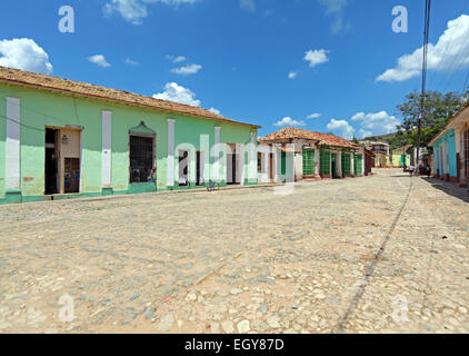 Houses in the old town, Trinidad Stock Photo