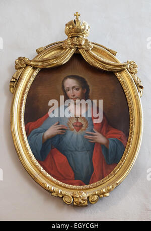 Sacred Heart of Jesus, Franciscan Church in Graz, Styria, Austria on January 10, 2015. Stock Photo