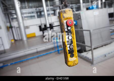 Industrial button board Stock Photo