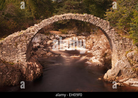 Carrbridge packhorse bridge built in 1717 Stock Photo