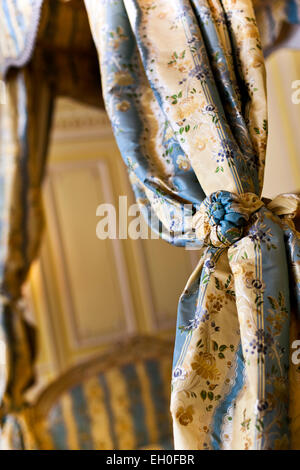 Detail of a curtain in a classic bedroom Stock Photo