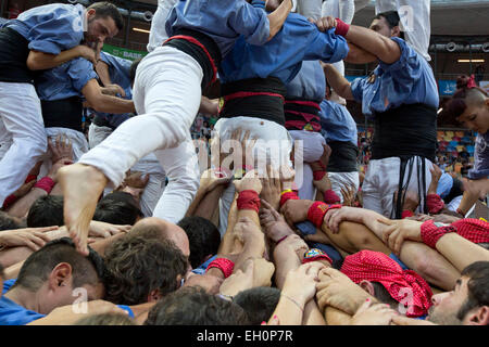 THE XXV CONTEST OF CASTELLS, TARRAGONA, SPAIN Stock Photo