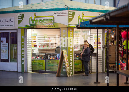 Street view of Harpurhey shopping centre Market place in North Manchester Stock Photo