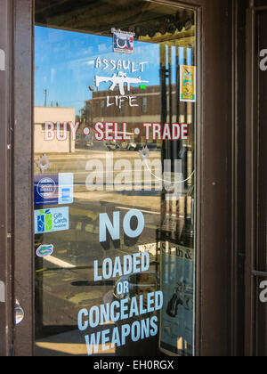 Buck's Gun Rack Shop in Daytona Beach, Florida, USA Stock Photo