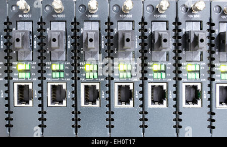 Hot Swap Lan Storage for server data center Stock Photo