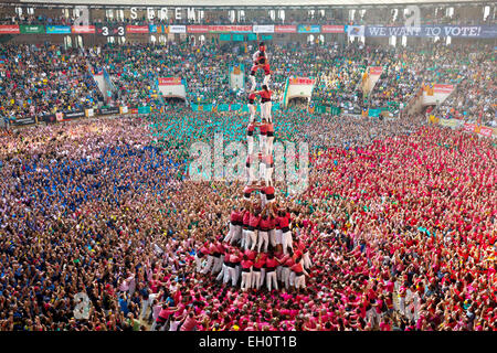 THE XXV CONTEST OF CASTELLS, TARRAGONA, SPAIN Stock Photo