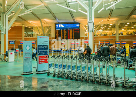 Air Canada check in area, Vancouver Airport, YVR, Richmond, British Columbia, Canada Stock Photo