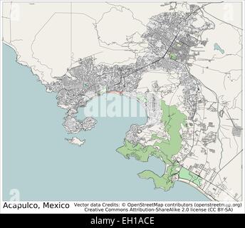 Acapulco Mexico City Map Eh1ace 