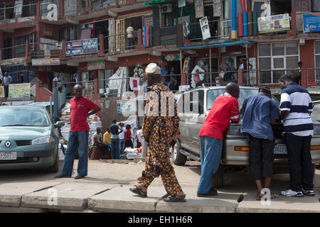 Lagos, Nigeria; A street scene in the capital Stock Photo