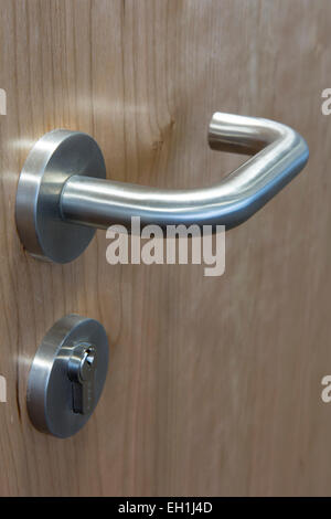 Boardroom door handle in a modern office interior Stock Photo