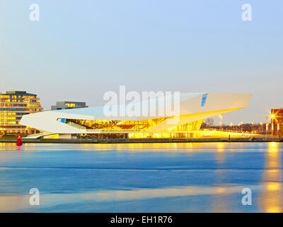 Exterior of EYE Film Institute Netherlands, Dutch centre for film culture and heritage. Stock Photo