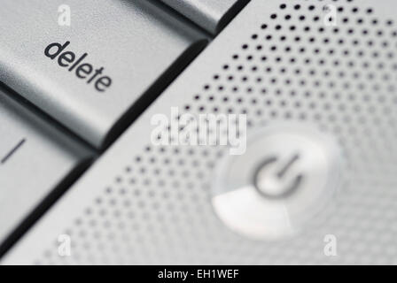 Delete button from a Mac keyboard Stock Photo