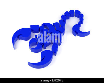 High resolution image.  3d rendered illustration. A picture of scorpions. Stock Photo