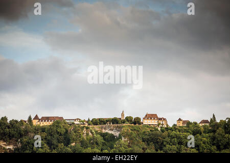 France, Dordogne, Perigord Noir Dordogne Valley Domme labelled Les Plus Beaux Villages de France Stock Photo