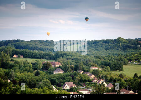 France, Dordogne, Perigord Noir Dordogne Valley Domme labelled Les Plus Beaux Villages de France Stock Photo