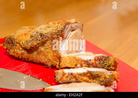 Rolled pork roast Stock Photo