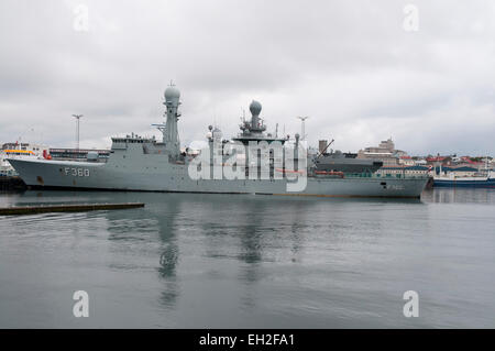 Almost the whole armed forces of Iceland is concentrated in the capital Reykjavik - altogether the coast guard has 120 members. Stock Photo