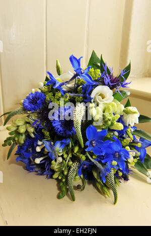 Blue flower bouquet Stock Photo