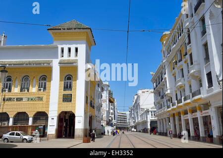 Morocco, Casablanca, Mohammed V boulevard Stock Photo - Alamy