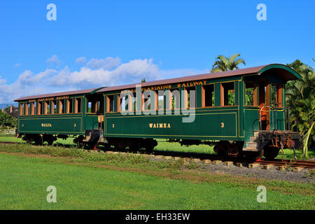 Kilohana Plantation Railway, Lihue, Kauai, Hawaii, USA Stock Photo