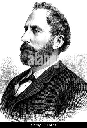 'Eduard Suess; August 20, 1831 ? April 26, 1914) was an Austrian geologist who was an expert on the geography of the Alps. He is responsible for hypothesising two major former geographical features, the supercontinent Gondwana (proposed in 1861) and the Tethys Ocean' Stock Photo
