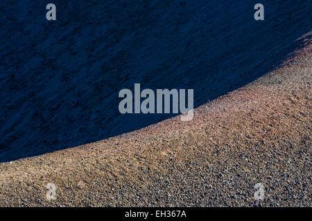 Rim of the volcanic cinder cone along the Cinder Cone Trail in Lassen ...