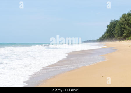 view of Mai Khao beach in Phuket, Thailand Stock Photo