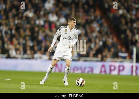 Madrid, Spain. 1st Mar, 2015. (L-R) Mario Gaspar (Villarreal), Isco ...