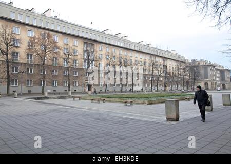 Communist Era Architecture, Nowa Huta, Krakow, Poland, Europe Stock Photo