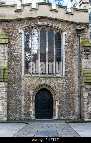 St Helen Bishopsgate is the largest surviving church in the City of London Stock Photo