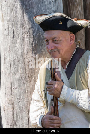 Reenactment of the 1778 Siege of Fort Boonesborough Kentucky. Stock Photo