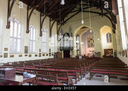 Interior of the neo-Gothic Christ Church which stands on The Ridge at Shimla, Himachal Pradesh, India Stock Photo