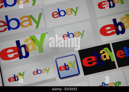 Ebay logos Stock Photo