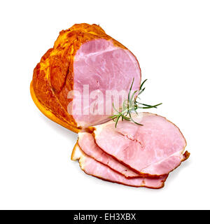 Ham smoked with rosemary Stock Photo