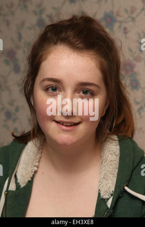 Teenage girl smiling - model released Stock Photo