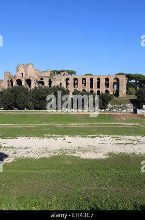 Italy. Rome. Circus Maximus and Palatine Hill. Stock Photo