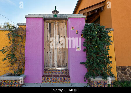 Colorful Historic Home, Downtown Tucson, Arizona Stock Photo