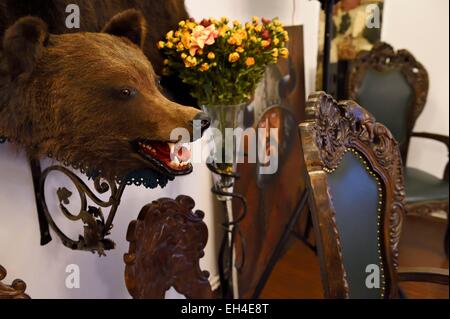 Romania, Transylvania, Cluj region, Turda, Hunter Prince Castle and Dracula hotel Stock Photo