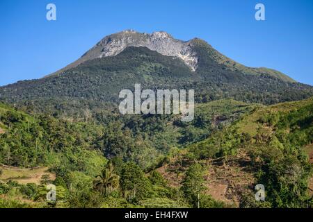 Philippines, Mindanao island, Davao region, Mount Apo national park, Mount Apo volcano (2954 m), the highest mountain in the Philippines Stock Photo