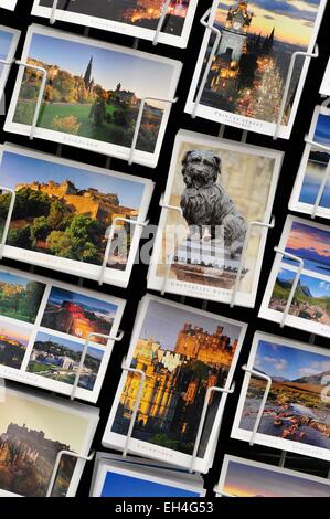 United Kingdom, Scotland, Edinburgh, listed as World Heritage by UNESCO, Edinburgh postcards Stock Photo