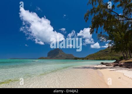 Mauritius, South West Coast, Black River District, Prairie Beach and Morne Brabant listed as World Heritage by UNESCO Stock Photo