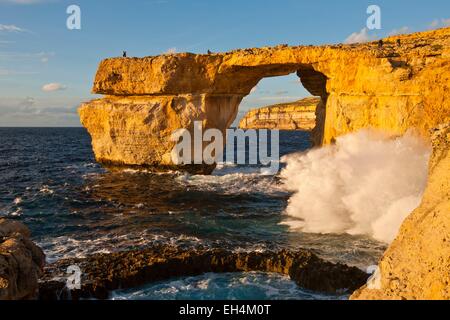 Malta, Gozo island, the natural arch of Azure Window Stock Photo
