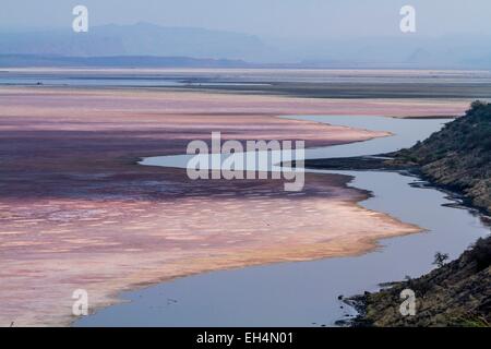 Kenya, lake Magadi, soda Stock Photo