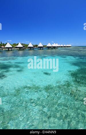 France, New Caledonia, Southern Province, off Noumea, nature reserve island Master, Lagoon listed as World Heritage by UNESCO Hotel Escapade Stock Photo